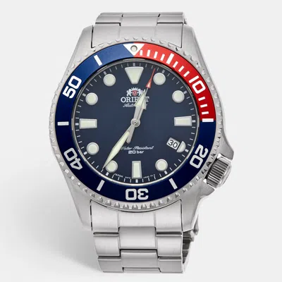 Pre-owned Orient Triton Ra-ac0k03l00c Blue Dial Stainless Steel Men's Wristwatch 43.4 Mm