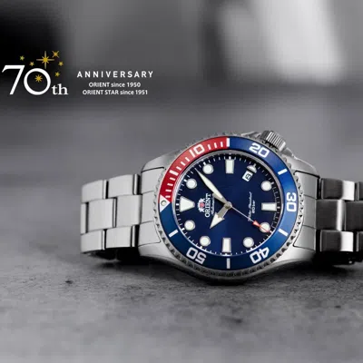 Pre-owned Orient Triton V2 Diver Mechanical Watch Date Blue Dial Ac0k03l Made In Japan