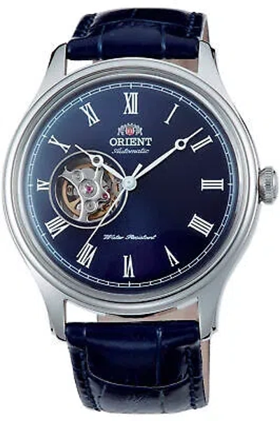 Pre-owned Orient Watch - Ag00004d For Male Blue In Stainless Steel