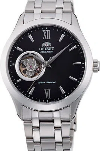 Pre-owned Orient Watch - Ag03001b For Male Black In Stainless Steel