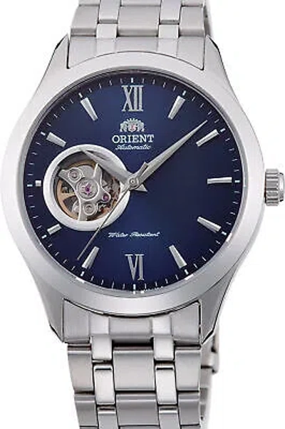 Pre-owned Orient Watch - Ag03001d For Male Blue In Stainless Steel