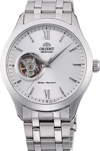 Pre-owned Orient Watch - Ag03001w For Male Light Grey In Stainless Steel