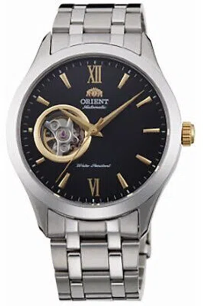 Pre-owned Orient Watch - Ag03002b For Male Black In Stainless Steel