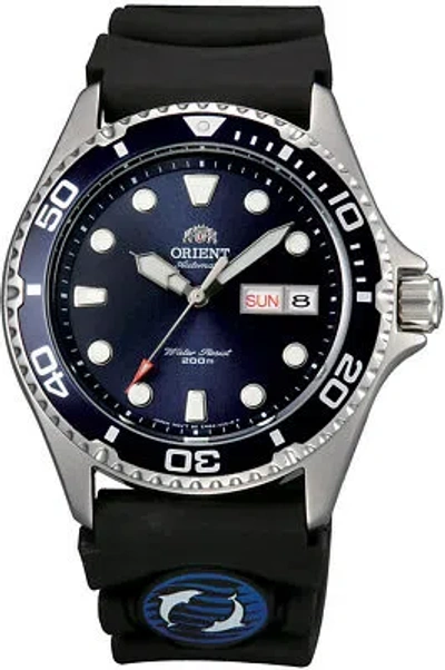 Pre-owned Orient Watch - Faa02008d9 For Male Blue In Steel