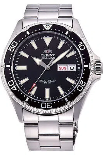 Pre-owned Orient Watch - Ra-aa0001b For Male Black In Stainless Steel
