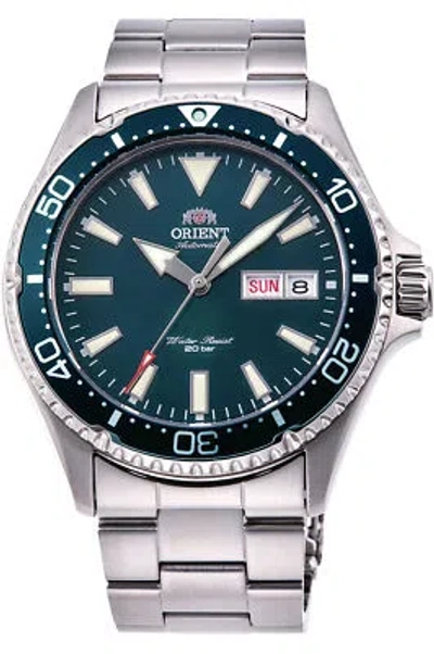 Pre-owned Orient Watch - Ra-aa0004e19b For Male Green In Steel