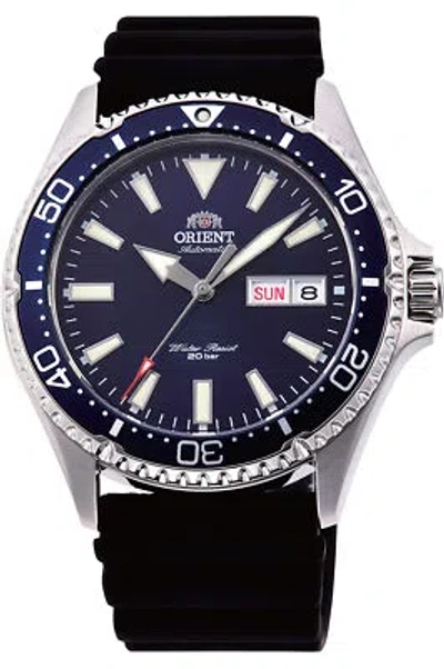 Pre-owned Orient Watch - Ra-aa0006l19b For Male Blue In Steel