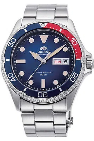 Pre-owned Orient Watch - Ra-aa0812l19b For Male Blue In Steel