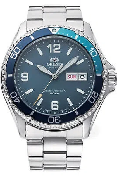 Pre-owned Orient Watch - Ra-aa0818l19b For Male Green Blue In Steel