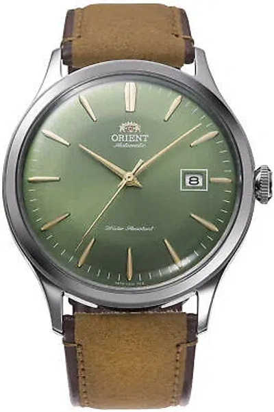 Pre-owned Orient Watch - Ra-ac0p01e For Male Green In Stainless Steel