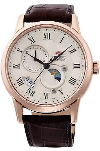 Pre-owned Orient Watch - Ra-ak0007s For Male Champagne In Stainless Steel