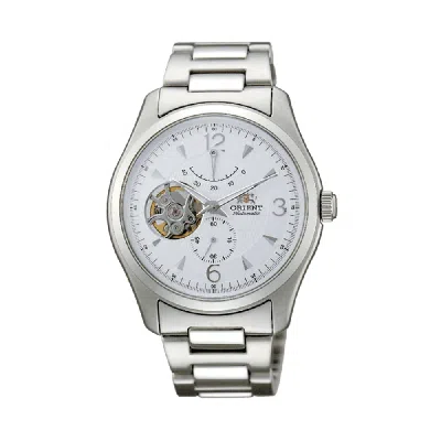 Pre-owned Orient Watch Automatic Semi Skeleton Cfh01001w Power Reserve Indicator
