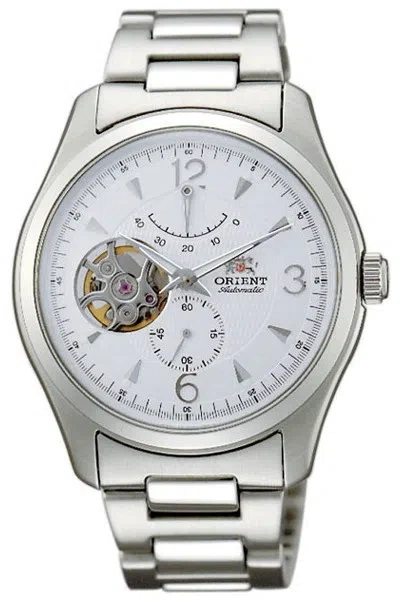 Pre-owned Orient Watch Automatic Semi Skeleton Open Heart Cfh01001w 40 Hours Reserve
