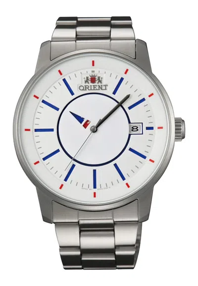 Pre-owned Orient Watch Disk Model Er0200fd Tricolor Automatic White Dial Made In Japan