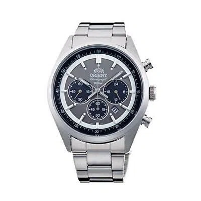 Pre-owned Orient Watch Sporty Neo 70's Solar Panda Dark Gray Wv0011tx Men's From Japan