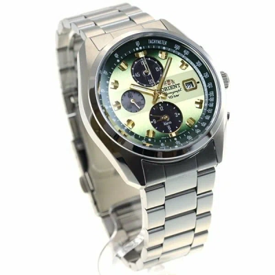 Pre-owned Orient Watch Wv0021ty Sporty Neo Seventies Horizon Chronograph Mens Green