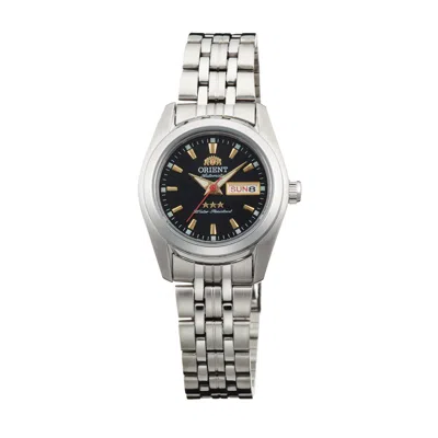 Pre-owned Orient Women Watch Automatic Tristar Day Date Black Dial Nq23002b Japan Made