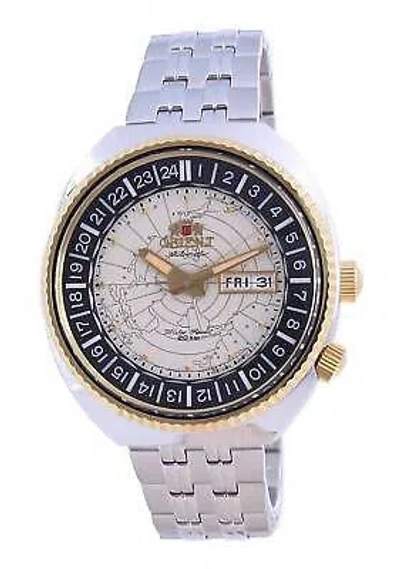 Pre-owned Orient World Map Revival Automatic Divers Ra-aa0e01s19b Men's Watch Wr 200m