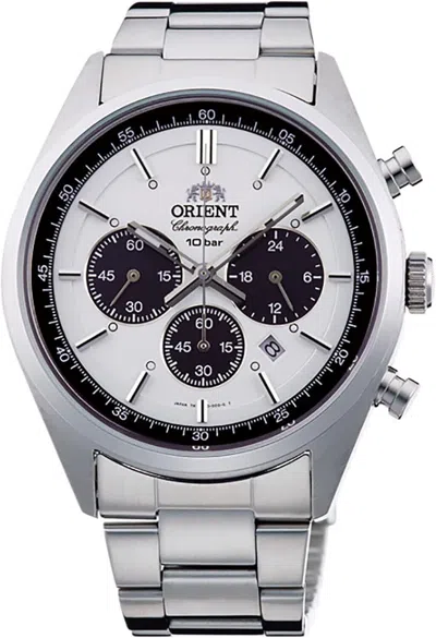 Pre-owned Orient Wv0041tx Men's Watch - White