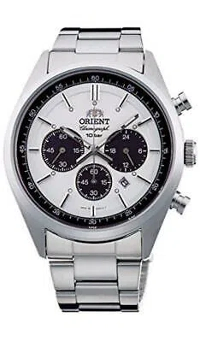 Pre-owned Orient Wv0041tx Neo70's Solar Chronogragh Watch From Japan Free Shipping