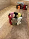 Oriental Arts Co. Women's Buffalo Horn Bracelets In Yellow, White, Hot Pink, Red & Natural In Multi