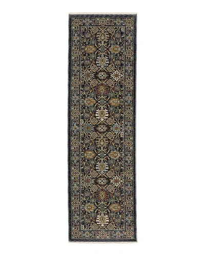 Oriental Weavers Aberdeen 4922d Runner Area Rug, 2'3 X 7'6 In Blue