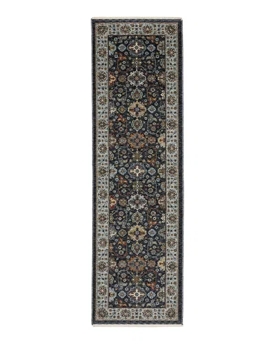Oriental Weavers Aberdeen 561b1 Runner Area Rug, 2'3 X 7'6 In Blue