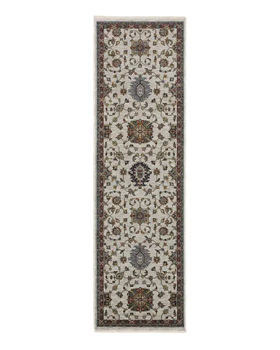 Oriental Weavers Aberdeen 751w1 Runner Area Rug, 2'3 X 7'6 In Ivory