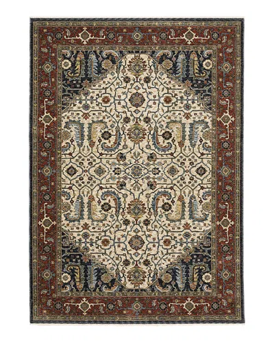Oriental Weavers Aberdeen 752w1 Area Rug, 3'3 X 5' In Ivory Red