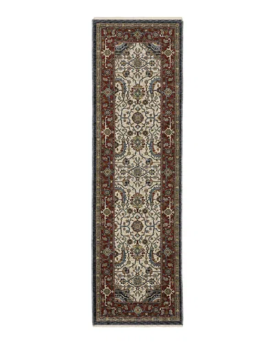 Oriental Weavers Aberdeen 752w1 Runner Area Rug, 2'3 X 7'6 In Ivory