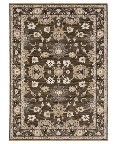 Oriental Weavers Acacia Aca01 2'6"x10' Runner Area Rug In Brown