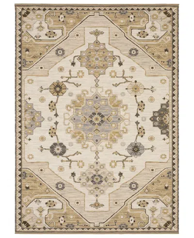 Oriental Weavers Acacia Aca03 2'6"x10' Runner Area Rug In Neutral