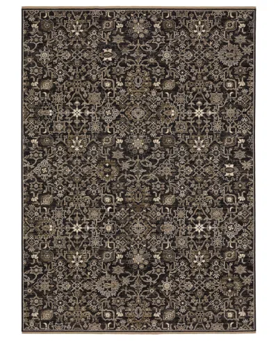 Oriental Weavers Acacia Aca05 3'3"x5' Area Rug In Black