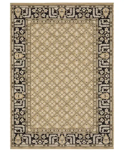 Oriental Weavers Acacia Aca12 5'3"x7'6" Area Rug In Brown