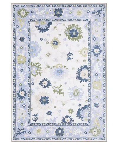 Oriental Weavers Addison Machine Washable Add05 3'3"x5' Area Rug In Blue