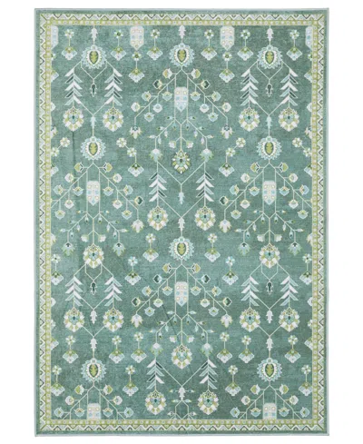 Oriental Weavers Addison Machine Washable Add08 2'x7' Runner Area Rug In Blue
