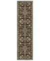 Oriental Weavers Andorra 2396b Runner Area Rug, 2'6 X 12' In Black