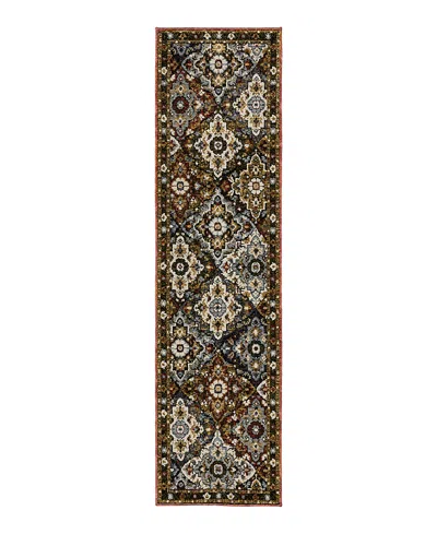 Oriental Weavers Andorra 2408a Runner Area Rug, 2'3 X 8' In Red