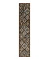 Oriental Weavers Andorra 2408a Runner Area Rug, 2'6 X 12' In Red