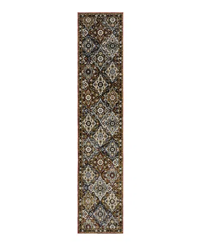 Oriental Weavers Andorra 2408a Runner Area Rug, 2'6 X 12' In Red