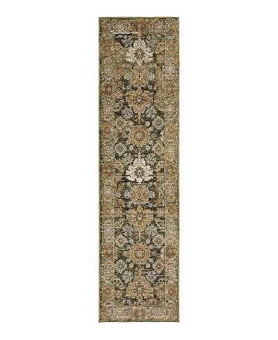 Oriental Weavers Andorra 2417b Runner Area Rug, 2'3 X 8' In Green