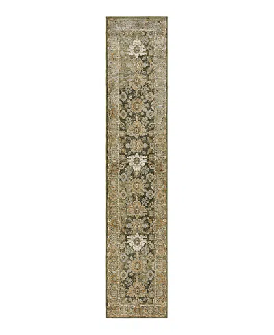 Oriental Weavers Andorra 2417b Runner Area Rug, 2'6 X 12' In Green