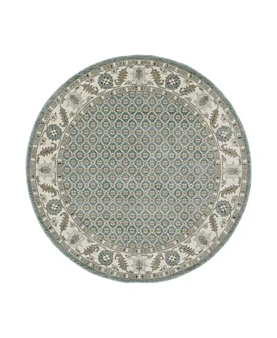 Oriental Weavers Andorra 2429a Round Area Rug, 7'10 X 7'10 In Blue