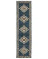 Oriental Weavers Andorra 2430a Runner Area Rug, 2'3 X 8' In Blue