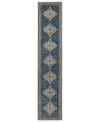 Oriental Weavers Andorra 2430a Runner Area Rug, 2'6 X 12' In Blue