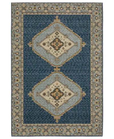 Oriental Weavers Andorra 2430a 7'10"x10'10" Area Rug In Blue