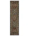 Oriental Weavers Andorra 2442a 2'3"x8' Runner Area Rug In Brown