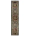 Oriental Weavers Andorra 2442a 2'6"x12' Runner Area Rug In Brown