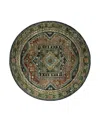 Oriental Weavers Andorra 2442a Round Area Rug, 7'10 X 7'10 In Blue