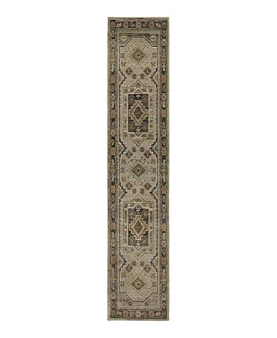 Oriental Weavers Andorra 2442d Runner Area Rug, 2'6 X 12' In Grey